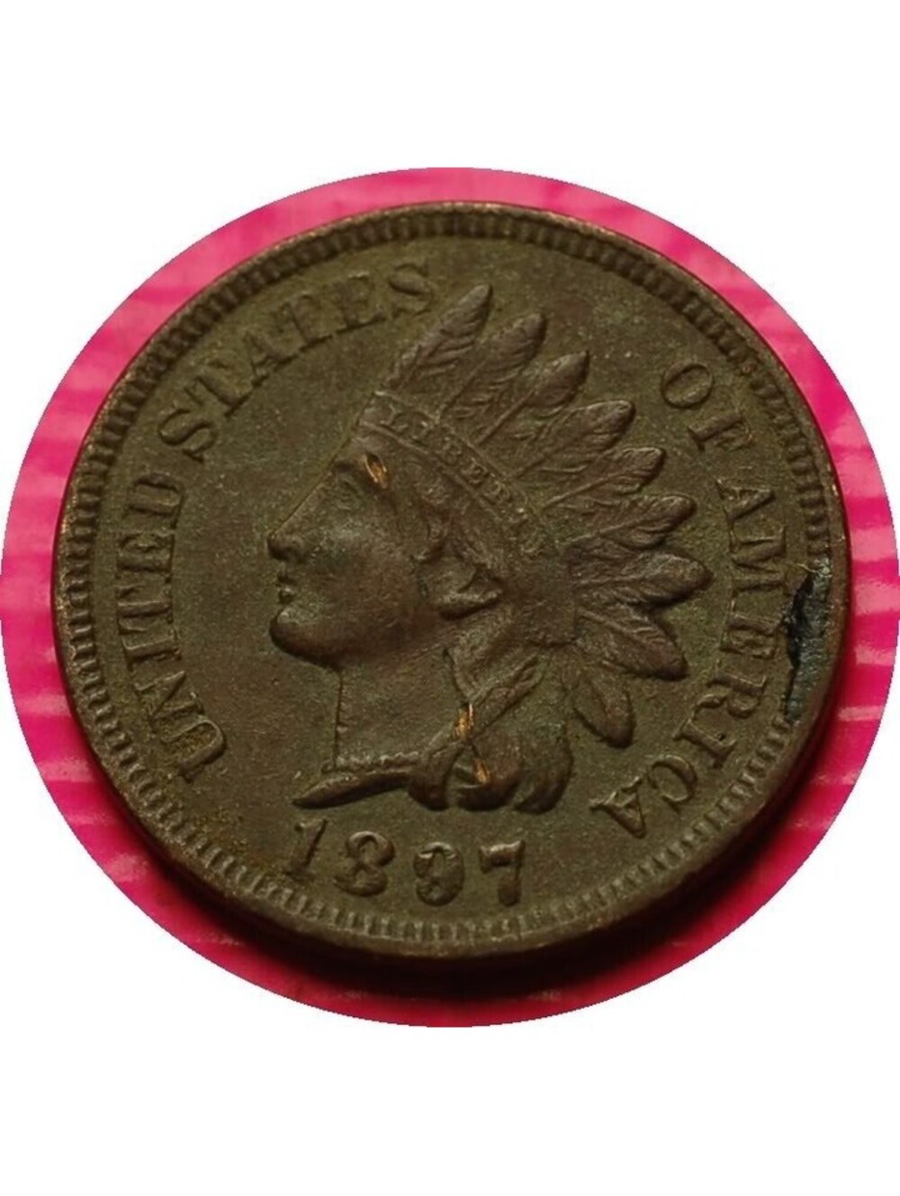W523 1897 Indian Head Cent Penny 1c - Check Out Our Store old coin money collect